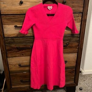 Kate Spade Bright Rose 🌹 V- neck sweater dress
